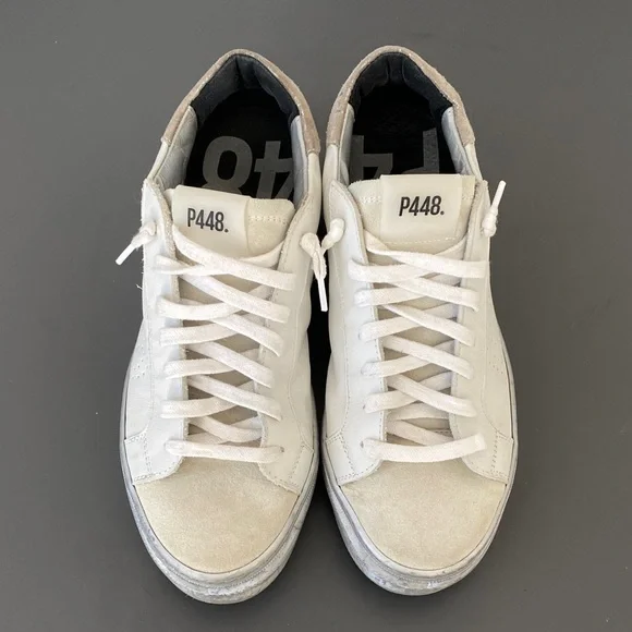 P448 Women's Thea Lace-Up Low-Top Platform Sneakers Sz 41 (10-10.5) Street Chic - Picture 3 of 16